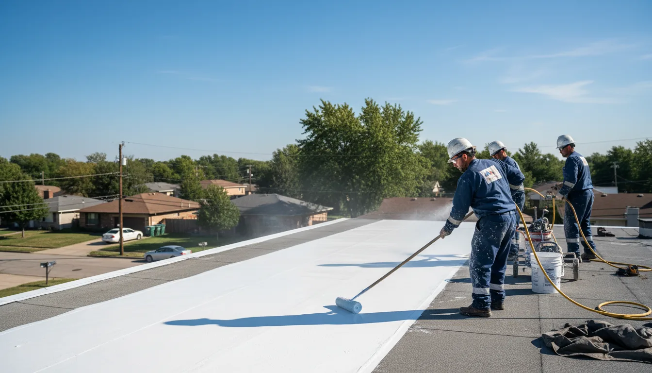 Commercial roof coating in Marble, NC near me